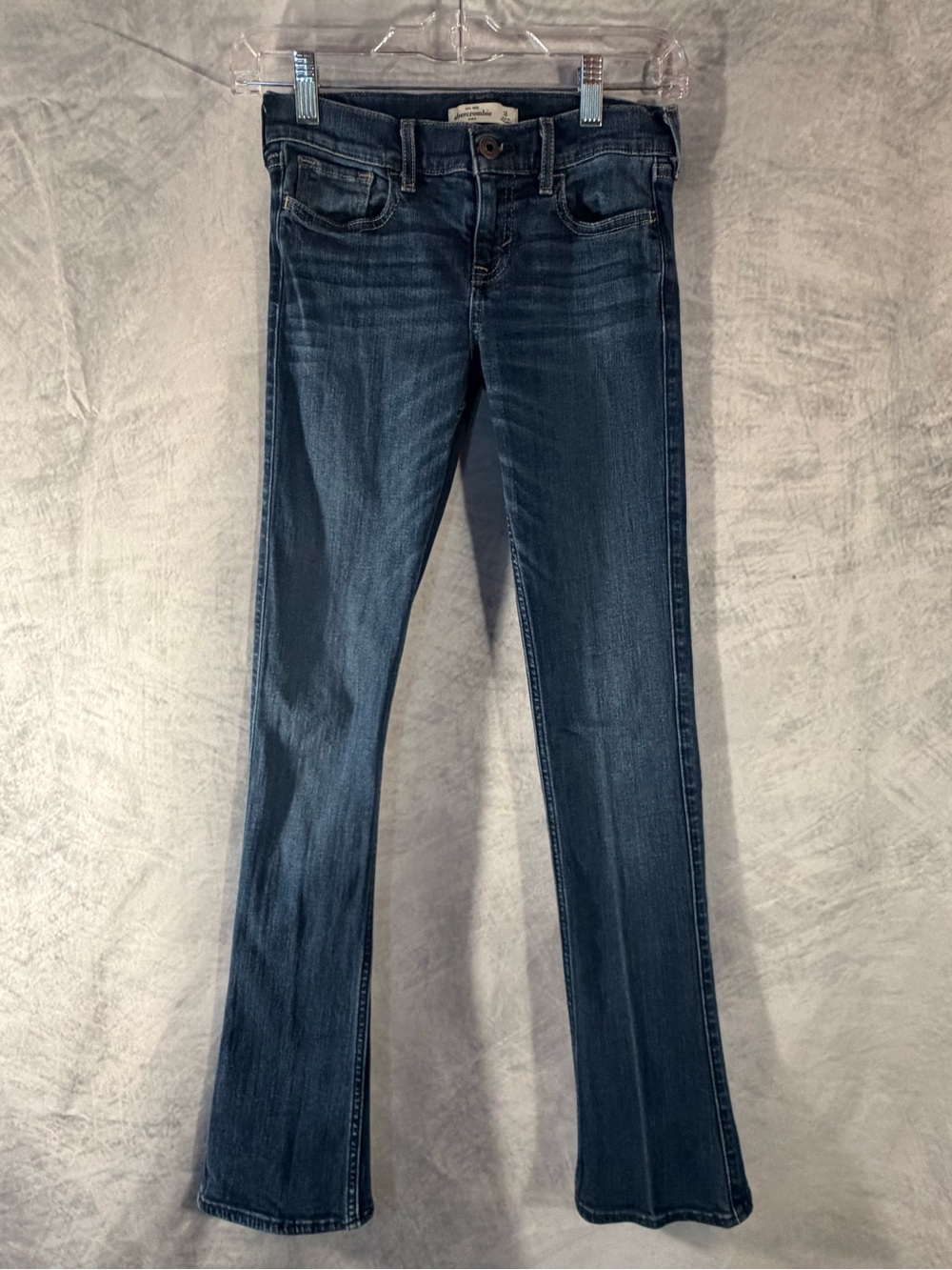 Abercrombie Kids Bootcut Jeans Girls Size 16 Dark Wash Stretch Denim
